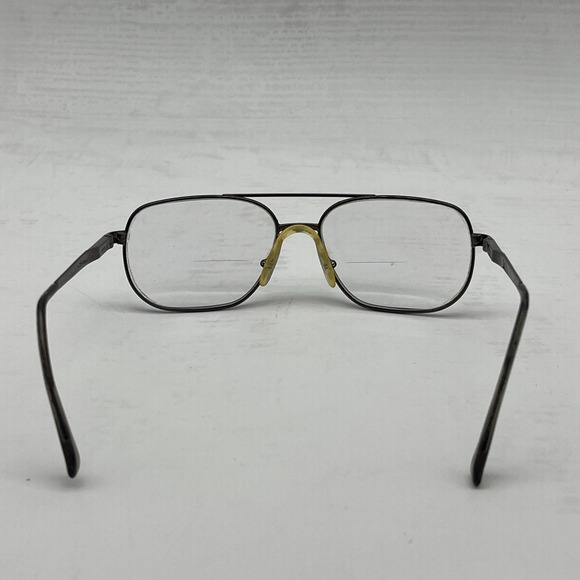 Safilo Elasta 7126 2HH Gunmetal Aviator Eyeglasses Frame 60-17-3-1 - Picture 6 of 11